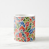 Multicolor Paisley Print Batik Muster Kaffeetasse (Mittel)