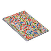 Multicolor Paisley Print Batik Muster Notizblock (Rechte Seite)