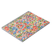 Multicolor Paisley Print Batik Muster Notizblock (Linke Seite)