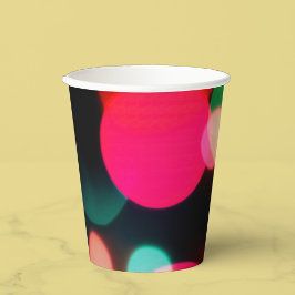 Multicolor Party Bokeh Pappbecher