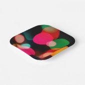 Multicolor Party Bokeh Pappteller (Gewinkelt)