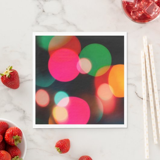 Multicolor Party Bokeh Serviette (Beispiel)