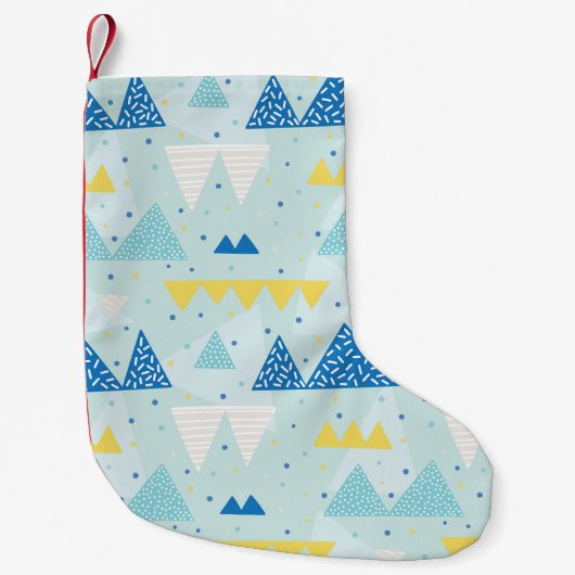 Multicolor Party: Fun Seamless Muster. Kleiner Weihnachtsstrumpf (Vorderseite)