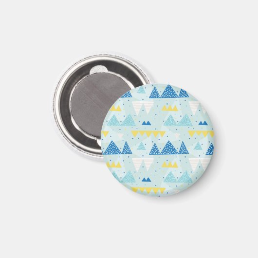 Multicolor Party: Fun Seamless Muster. Magnet (Vorderseite/Rückseite)