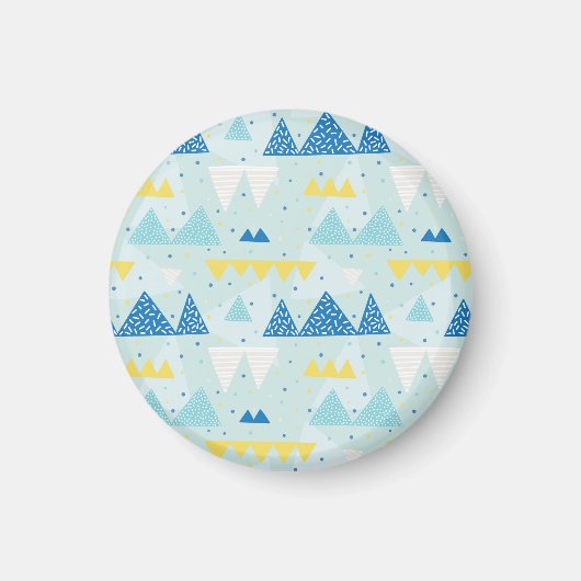 Multicolor Party: Fun Seamless Muster. Magnet (Vorne)