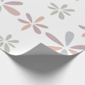 Multicolor Pastel Abstrakt floral Botanisch Geschenkpapier (Ecke)