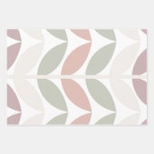 Multicolor Pastel Abstrakt floral Botanisch Geschenkpapier Set (Vorderseite)