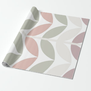 Multicolor Pastel Botanisch Abstrakt Geschenkpapier
