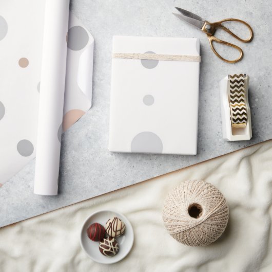 Multicolor Pastel Polka Dots Geschenkpapier (Kunsthandwerk)