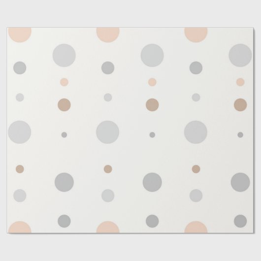 Multicolor Pastel Polka Dots Geschenkpapier (Flach)