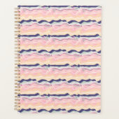 Multicolor Pastel Wave Pattern Planer (Vorderseite)