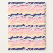 Multicolor Pastel Wave Pattern Planer (Rückseite)
