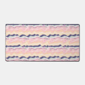 Multicolor Pastel Wave Pattern Schreibtischunterlage (Vorderseite)