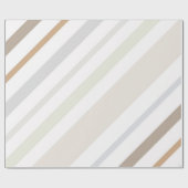 Multicolor Pastell gestreift Geschenkpapier (Flach)