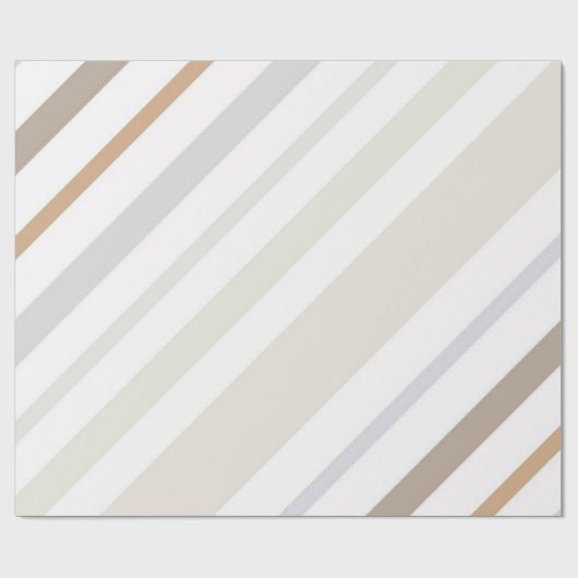 Multicolor Pastell gestreift Geschenkpapier (Flach)