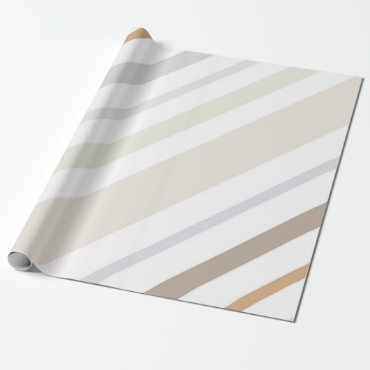 Multicolor Pastell gestreift Geschenkpapier (Ungerollt)
