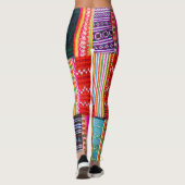 Multicolor Patchwork: Asian Style Quilt. Leggings (Rückseite)