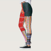 Multicolor Patchwork: Asian Style Quilt. Leggings (Links)