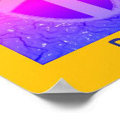 Multicolor Peace Sign Poster (Ecke)