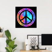 Multicolor Peace Sign Poster (Heimbüro)