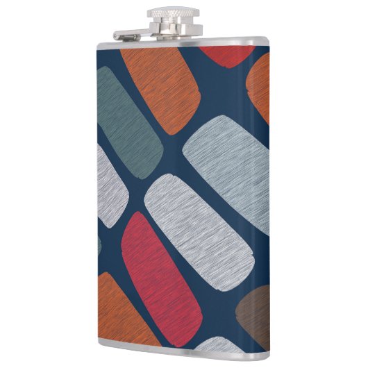 Multicolor Pebbles Flachmann (Links)