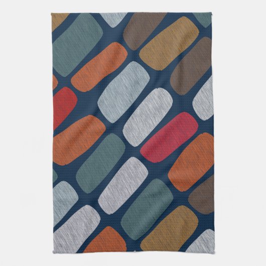 Multicolor Pebbles Geschirrtuch (Vertikal)
