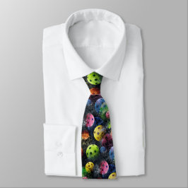 Multicolor Pickleball Neck Tie Krawatte