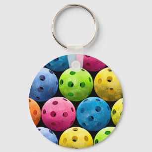 Multicolor Pickleball Schlüsselanhänger