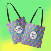 Multicolor Pickleballs Groovy Monogram Tragetaschen Mit Langen Trägern