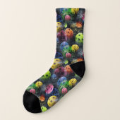 Multicolor Pickleballs Socken (Links - Außen)