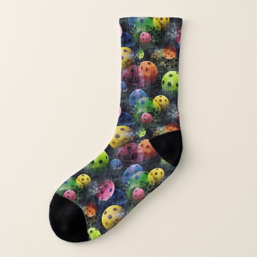 Multicolor Pickleballs Socken (Links - Außen)