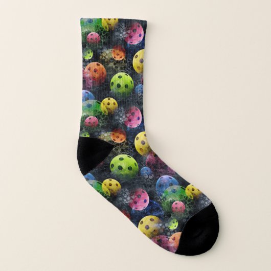 Multicolor Pickleballs Socken (Rechts - Außen)