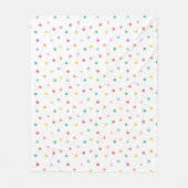 Multicolor Polka Dots Fleecedecke (Vorderseite)