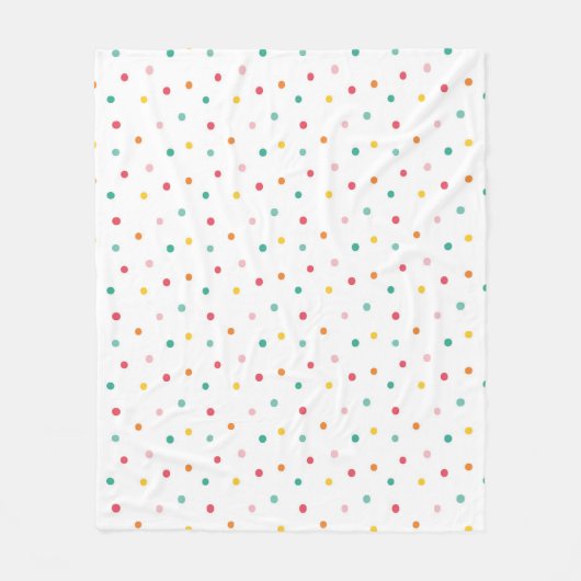 Multicolor Polka Dots Fleecedecke (Vorderseite)