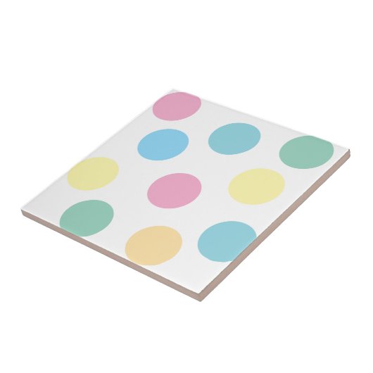 Multicolor Polka Dots Fliese (Seite)