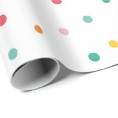Multicolor Polka Dots Geschenkpapier (Rolleneckpunkt)