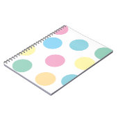 Multicolor Polka Dots Notizblock (Linke Seite)