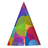 Multicolor Polka Dots Partyhütchen (Rückseite)