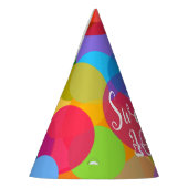 Multicolor Polka Dots Partyhütchen (Links)