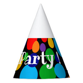 Multicolor Polka Dots Partyhütchen