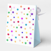 Multicolor Polka Dots Vielen Dank Geschenkschachtel (Rückseite)