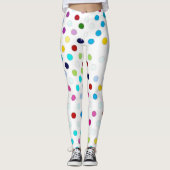 MultiColor-Polka-Punkt Leggings (Vorderseite)