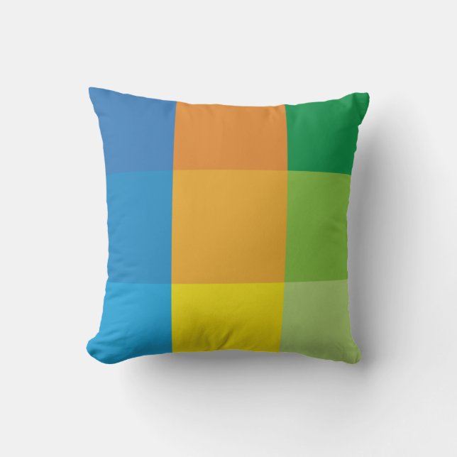 Multicolor - Polyester-Kissen 16" x 16" Kissen (Vorderseite)