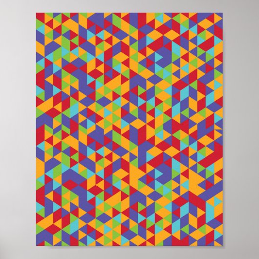 Multicolor Poster Wall Art | Musterplakat (Vorne)