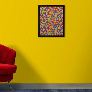 Multicolor Poster Wall Art   Musterplakat
