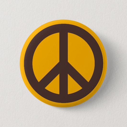 Multicolor Protest Hippie 60er Retro Button (Vorderseite)