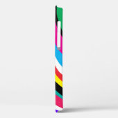 Multicolor Psychedelic Wavy Stripes Case-Mate iPhone Hülle (Rückseite / Links)
