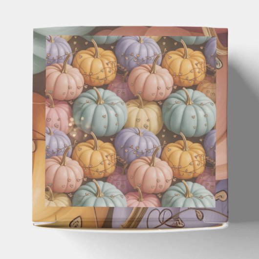 Multicolor Pumpkin-Muster Geschenkschachtel (Oben)
