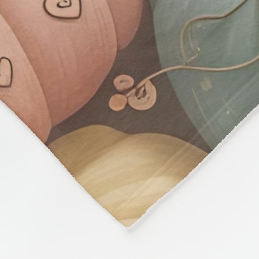 Multicolor Pumpkin-MusterThrow, Fleece & Sherpa (Ecke)