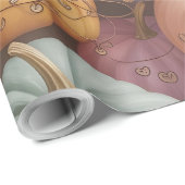 Multicolor Pumpkin Pattern Wrapping Paper Geschenkpapier (Rolleneckpunkt)